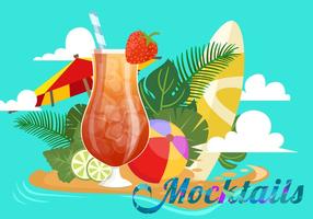 summer mocktail party vettore