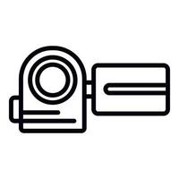 video telecamera icona, schema stile vettore