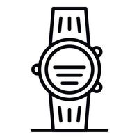 nuovo orologio intelligente icona, schema stile vettore
