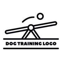 swing per cane formazione logo, schema stile vettore
