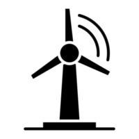 icona del glifo con energia rinnovabile vettore