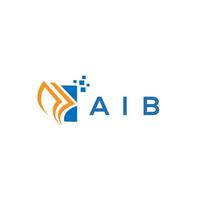 aib credito riparazione contabilità logo design su bianca sfondo. aib creativo iniziali crescita grafico lettera logo concetto. aib attività commerciale finanza logo design. vettore