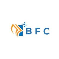 bfc credito riparazione contabilità logo design su bianca sfondo. bfc creativo iniziali crescita grafico lettera logo concetto. bfc attività commerciale finanza logo design. vettore