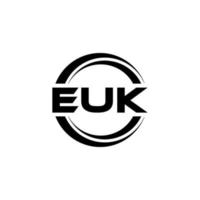 euk lettera logo design nel illustrazione. vettore logo, calligrafia disegni per logo, manifesto, invito, eccetera.