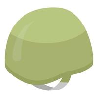 esercito casco icona, isometrico stile vettore