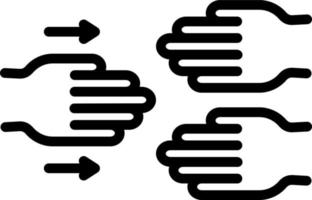 linea icona per collaboratore vettore