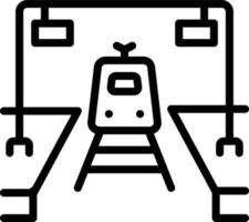icona di linea per piattaforme vettore