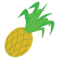 ananas icona, piatto stile vettore