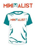 minimalista tipografia t camicia logo design. vettore