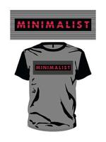 minimalista tipografia t camicia logo design. vettore