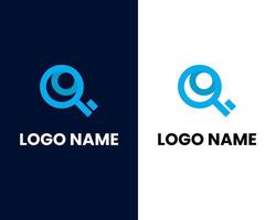 lettera q con chiave moderno attività commerciale logo design modello vettore