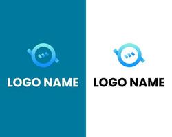 lettera o con Chiacchierare moderno attività commerciale logo design modello vettore