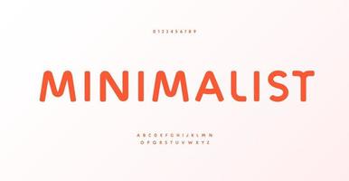 minimalista moderno alfabeto, grassetto linea font. elegante genere per leggibile logo, minimalista leggibile titolo, citazioni, editoriale, marchio, e merce. minimo stile lettere, vettore tipografico design.