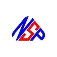 nsp lettera logo creativo design con vettore grafico, nsp semplice e moderno logo.