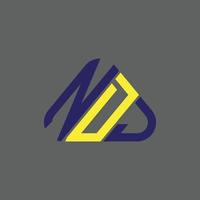 ndj lettera logo creativo design con vettore grafico, ndj semplice e moderno logo.