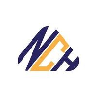 nch lettera logo creativo design con vettore grafico, nch semplice e moderno logo.