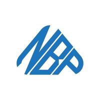 nbp lettera logo creativo design con vettore grafico, nbp semplice e moderno logo.