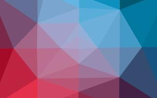 copertina a mosaico a triangolo vettoriale azzurro, rosso.