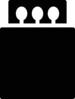illustrazione vettoriale di fiammifero su uno sfondo simboli di qualità premium. icone vettoriali per il concetto e la progettazione grafica.
