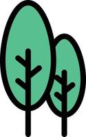 illustrazione vettoriale dell'albero su uno sfondo simboli di qualità premium. icone vettoriali per il concetto e la progettazione grafica.