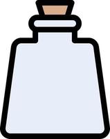 illustrazione vettoriale della bottiglia su uno sfondo simboli di qualità premium. icone vettoriali per il concetto e la progettazione grafica.