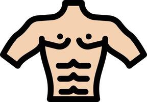 illustrazione vettoriale bodybuilder su uno sfondo simboli di qualità premium. icone vettoriali per il concetto e la progettazione grafica.