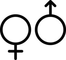 illustrazione vettoriale di genere su uno sfondo. simboli di qualità premium. icone vettoriali per il concetto e la progettazione grafica.
