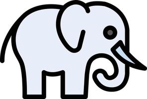 illustrazione vettoriale di elefante su uno sfondo simboli di qualità premium. icone vettoriali per il concetto e la progettazione grafica.