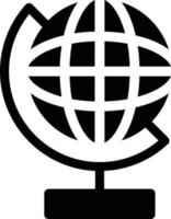 illustrazione vettoriale del globo su uno sfondo. simboli di qualità premium. icone vettoriali per il concetto e la progettazione grafica.