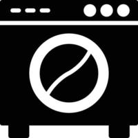 illustrazione vettoriale della lavatrice su uno sfondo simboli di qualità premium. icone vettoriali per il concetto e la progettazione grafica.