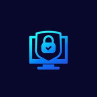 icona di protezione dei dati e privacy vettore