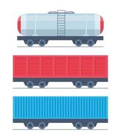 nolo treno carro, cisterna, trasporto, cisterna. carico treno parti. moderno nolo traffico vettore piatto illustrazione.