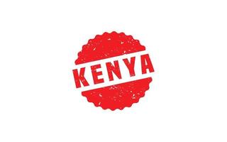 Kenia francobollo gomma da cancellare con grunge stile su bianca sfondo vettore