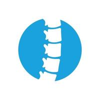colonna vertebrale vettore logo