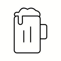 unico birra vettore linea icona