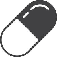 capsula pillola illustrazione nel minimo stile vettore