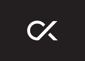 K c monogramma logo design e azienda logo.