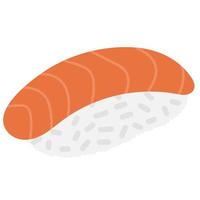nigiri con salmone.sushi nel Giappone vettore