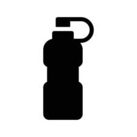illustrazione vettoriale della bottiglia d'acqua su uno sfondo. simboli di qualità premium. icone vettoriali per il concetto e la progettazione grafica.