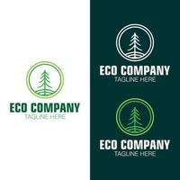 astratto ecologia azienda il branding logo disegno, logo modello design con pianta icona vettore