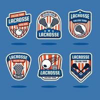 lacrosse logo modello vettore