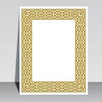 islamico libro copertina disegno, Arabo telaio confine. vettore