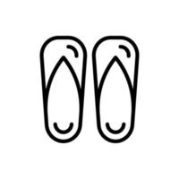 capovolge flop schema icona vettore illustrazione, estate stagione logo design modello