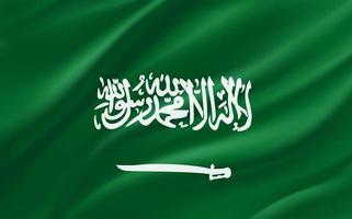 bandiera di Arabia arabia. 3d vettore bandiera