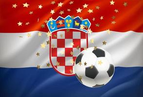 Croazia è il vincitore di il gioco. 3d vettore concetto