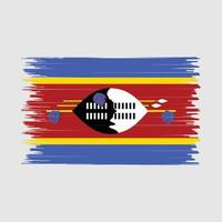 Swaziland bandiera spazzola vettore