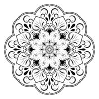 design unico mandala fiore petalo vettore