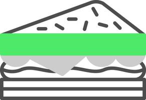 Sandwich creativo icona design vettore