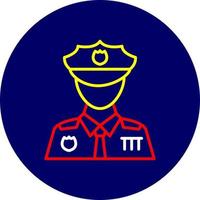 polizia uomo creativo icona design vettore