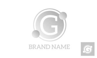 astratto cerchio logo con manichino lettera. pendenza e piatto modificabile vettore per azienda marca